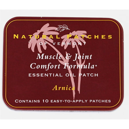 Natural Patches of Vermont - Muscle & Joint Comfort Formula Essential Oil Body Patches Arnica - 10 Patch(es) Formerly Soothing Aches & Pains