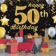 thumbnail image 4 of Decoración de cumpleaños de 50 años - Decoración de cumpleaños de 50 hombres y mujeres, 4 of 4