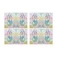 thumbnail image 2 of MKHERT Cartoon Mermaid with Gold Fish in Underwater World Placemats Table Mats for Dining Room Kitchen Table Decoration 12x18 inch,Set of 4, 2 of 4