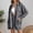 Grey, variant on Shorts Set for Women Two Piece Sets Button Down Blouse and Shorts Spring Clothes Outfit for Women