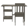 thumbnail image 5 of Furniture of America Acres Wood 2pc Writing Desk and Chair Set, Gray, 5 of 7