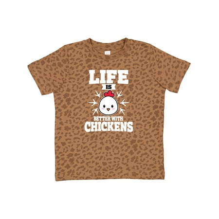 

Inktastic Life is Better with Chickens Gift Toddler Boy or Toddler Girl T-Shirt