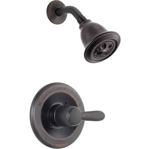 Delta Lahara Single Function Pressure Balanced Shower Trim with H2Okinetic Less Rough-in,... by Delta