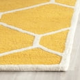thumbnail image 3 of SAFAVIEH Cambridge Juan Geometric Wool Runner Rug, Gold/Ivory, 2'6" x 6', 3 of 10