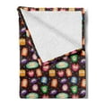 thumbnail image 2 of Alien Soft Flannel Fleece Throw Blanket, Abstract Beings with Facial Expressions Crying Laughing Happy Colorful Stars, Cozy Plush for Indoor and Outdoor Use, 60" x 80", Multicolor, by Ambesonne, 2 of 5