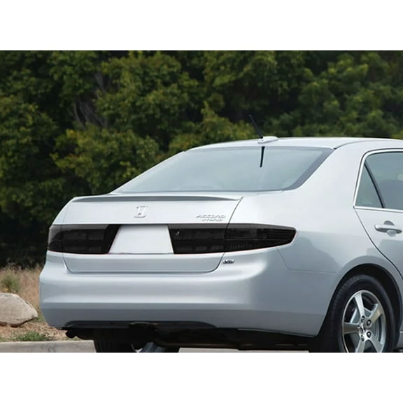 Rvinyl Tail Light Tint Covers Compatible with Honda Accord 2003-2005 (Sedan) - Blackout Smoke