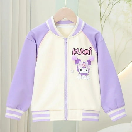 

Anime Sanrios My Melody Kuromi Kawaii Autumn Winter Girl Three-Piece Kids Suit Jk Pleated Skirt Shirt Jacket Set Toddler Clothes
