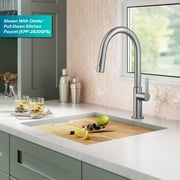 KRAUS Kore 21 Undermount Workstation 16 Gauge Single Bowl Stainless Steel Kitchen Sink with Accessories