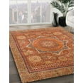 thumbnail image 2 of Ahgly Company Indoor Square Abstract Orange Abstract Area Rugs, 3' Square, 2 of 6
