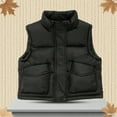 thumbnail image 2 of hotojiny Unisex Boys Girls Puffer Vest Stand Collar Sleeveless Quilted Vest Lightweight Warm down Jacket Winter Kid Clothes 3-13 Years, 2 of 7