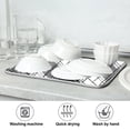 thumbnail image 2 of Iauyy Dish Drying Mat for Kitchen Counter, Super Absorbent & Hanging 16x18 / 18x24 Inch (S/M) Checkered One-piece, 2 of 8