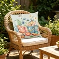 thumbnail image 4 of Summer Pillowcase Blue And Theme Print Soft Breathable Fabricsofa Bedroomcourtyard Decorative Cushion Cover, 4 of 5