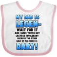thumbnail image 3 of Inktastic Legendary Dad Boys or Girls Baby Bib, 3 of 4