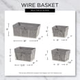 thumbnail image 3 of Cestas de almacenamiento DII Farmhouse Chicken Wire con forro, juego de 5, 3 of 8