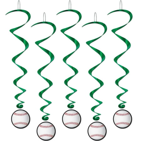 World Parts - Pack of 30 Baseball Cut-Out Dizzy Dangler Hanging World Series Party Decorations 40