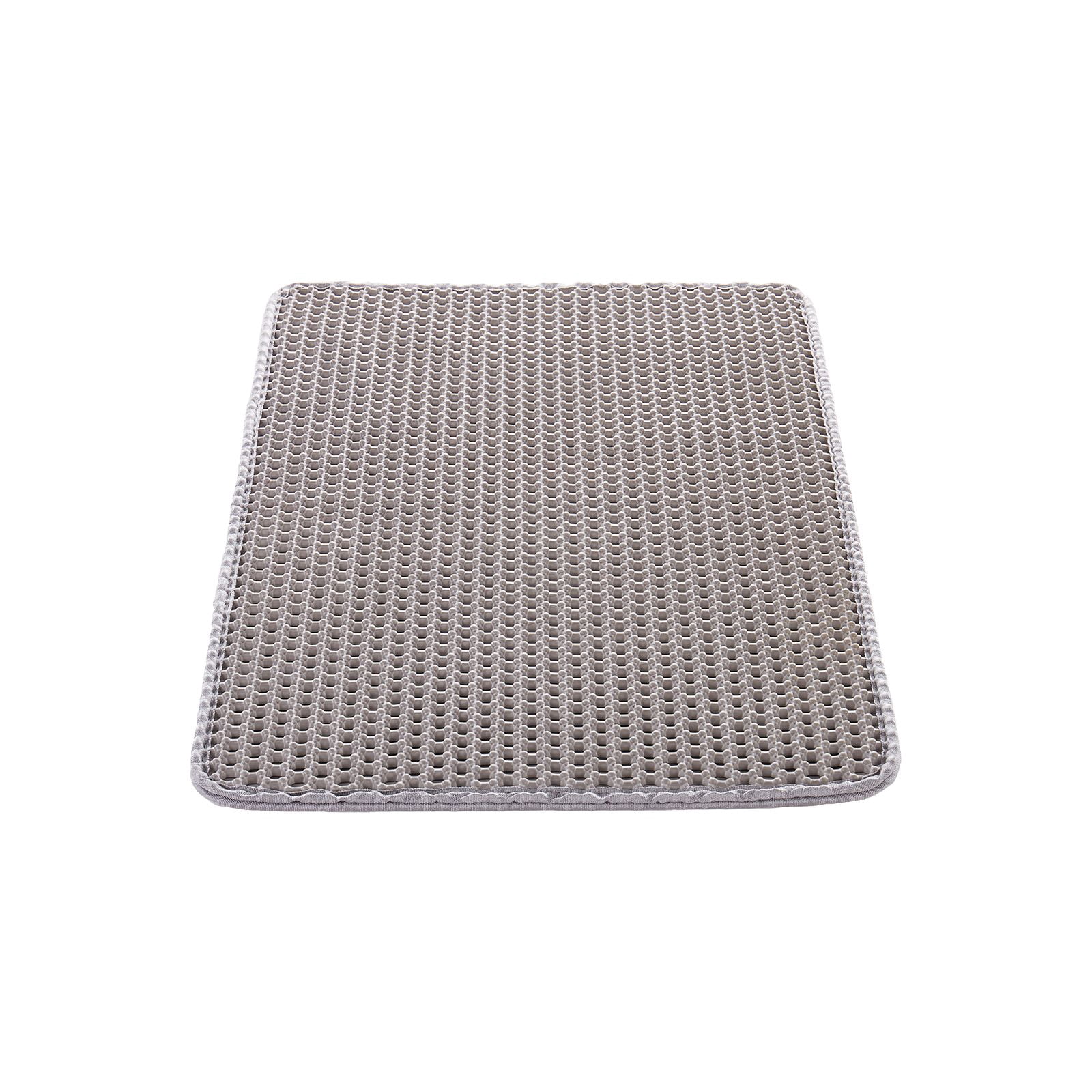 Cat Litter Trapping Mat 24"x15" - Double Layer Honeycomb Design, Non-Slip & Urine-Proof - Waterproof Litter Box Mat for Kitty Litter Tracking Control - Easy to Clean, Durable Floor Protection