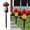 #003-Red, variant on YiJuHui Solar Powered LED Mushroom Lights Outdoor, Waterproof Garden Stake Lights with Auto On/Off, Resin Fairy Lawn Decor for Pathway Patio Yard Landscape Lighting