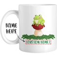 thumbnail image 2 of Personalized Coffee Mug, Customized Cup With Name For Frog Lovers, Lovely Mushroom Frog Ceramic Mug, Design Your Own Travel Mug For Men, Women, Boy, Girl, Birthday Gift For Friends, Family, 2 of 7