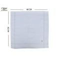 thumbnail image 5 of Caruso Italy Men's Initial Monogram V Embroidery 100% Pure Cotton Handkerchief White Base With Colored Border - Pack Of 6, 5 of 5