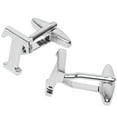 thumbnail image 3 of BodyJ4You 2PC Cufflinks Personalized Initials Letter T Men's Button Shirt Business Gift, 3 of 6