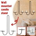 thumbnail image 4 of Wall-Mounted 2-Candle Sconce For Living Room Dining Room Fireplaces, Wrought Iron Decorative Candle Holder With Secure Placement, Elegant Home Accent For Cozy, 4 of 7