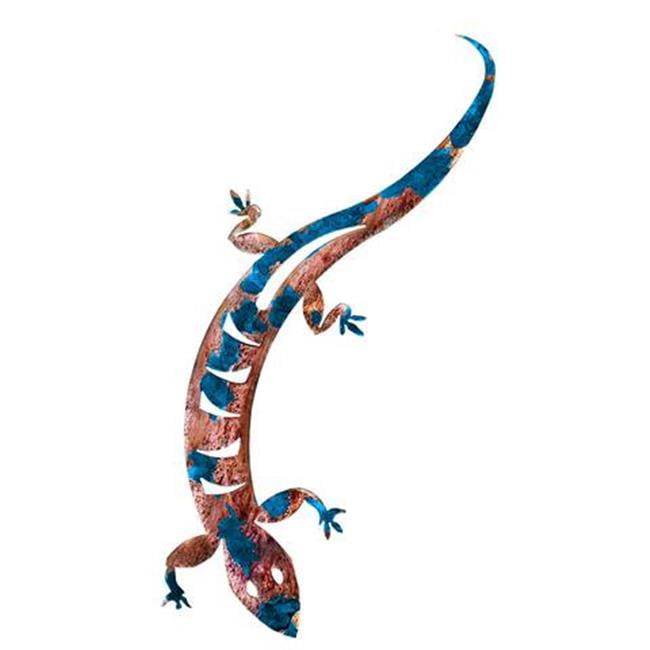 7055 817865022586 Lizard Metal Wall Art - Blue - Walmart.com - Walmart.com