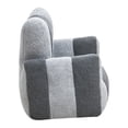 thumbnail image 4 of Leumius Bean Bag Chair,Comfy Teddy Beanbag Chair with a Color-Block and Heart-Shaped Backrest,Large Reading Chair for Living Room, Bedroom, ApartmentGray, 4 of 4