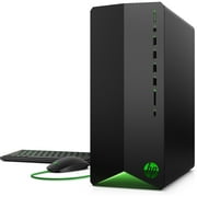 HP Pavilion Gaming Desktop, Intel Core i5-10400F, 8GB(DDR4,1 DIMM), 256GB NVME SSD M.2, Windows 10, HP Wired KB/Mouse, 3-in-1,NVIDIA GeForce GTX 1650 4GB GDDR5, Shadow Black + Green