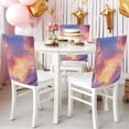 thumbnail image 4 of Decorative Chair Back Cover One Size x6 Chair Cover Dining Chair Slipcovers Chair Back Decoration Festival Chair Decoration Pink Cloud, 4 of 6