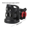 thumbnail image 3 of ddioayh Large Motorcycle Aluminum Alloy Cup Holder,Adjustable Drink Holder,Anti Theft Bike Bottle Cage Handlebar for Bicycle,Stroller,Scooter,Wheelchair,Boat, 3 of 6
