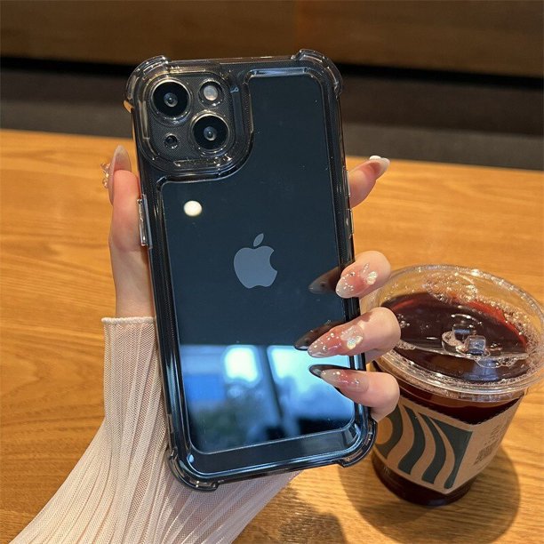 Funda transparente a prueba de golpes para iPhone, protector de lujo para modelos 14, 13, 12, 11 Pro Max, X, Xs, XR Max, 7, 8 Plus