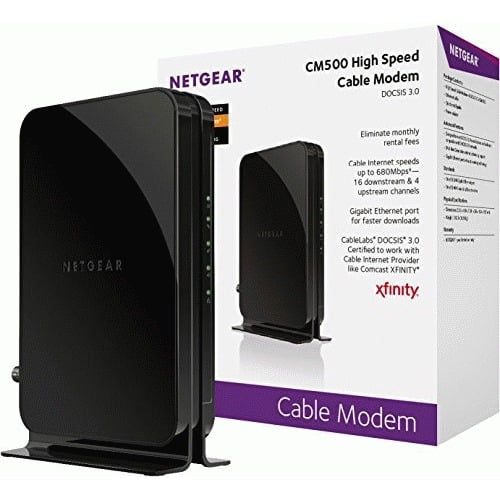 Netgear Certified Refurbished Docsis 3 0 Cable Modem With 16x4 Max Cm500 100nar Walmart Com
