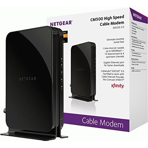 NETGEAR Certified Refurbished DOCSIS 3.0 Cable Modem With 16X4 Max (CM500-100NAR)