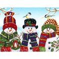 thumbnail image 1 of DIY taladro redondo completo Rhinestone diamante pintura tres muñeco de nieve trabajo hecho a mano hogar arte Hugtrwg Para estrenar, 1 of 9