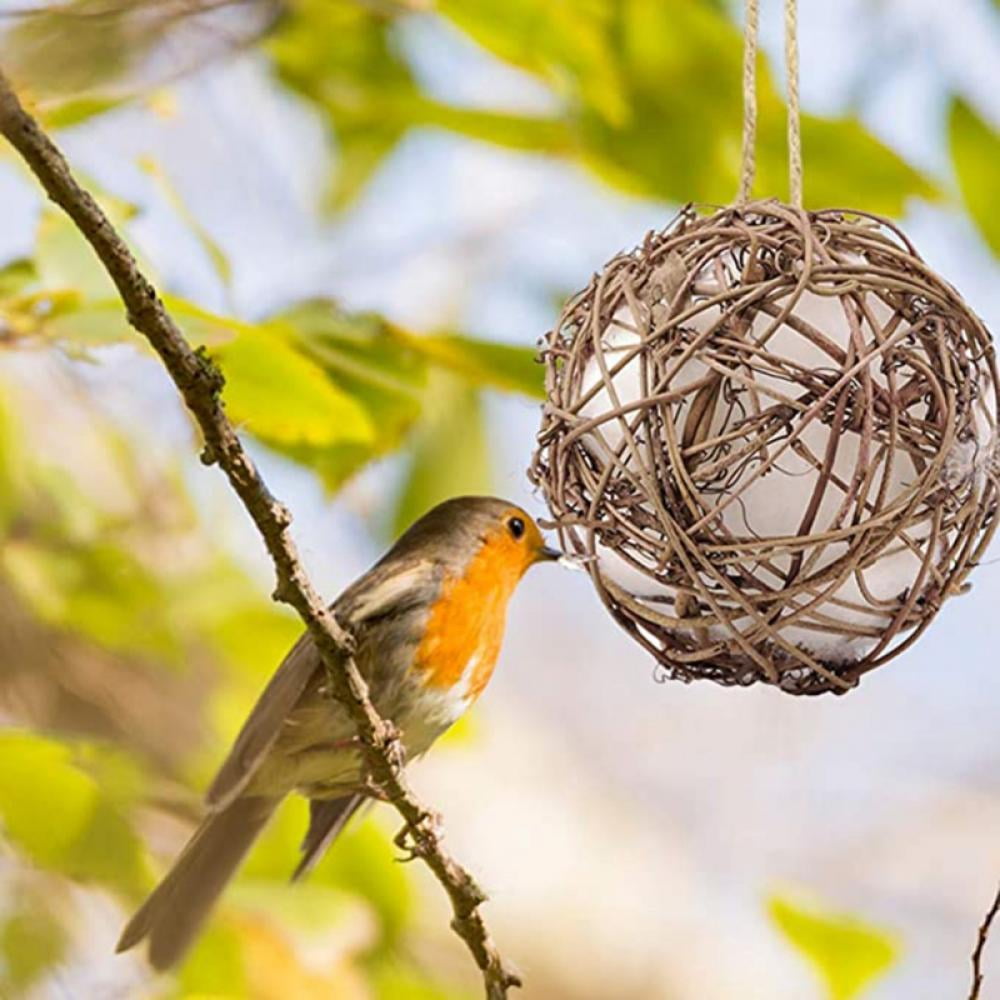 Refillable Bird Nest,Bird Rattan Ball,Parrot Toy Ball,Takraw Cotton