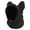Black, variant on Pet Hood Dog Cat Snood Winter Warm Ears Design Adjustable Drawstring Cold Weather Pet Head Neck Warmer(Red-31.5Cm)