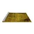 thumbnail image 2 of Ahgly Company Machine Washable Indoor Rectangle Abstract Yellow Modern Area Rugs, 5' x 8', 2 of 4