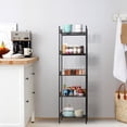 thumbnail image 5 of 5 Tier Shelving Unit, Wire Shelving Unit Metal Storage Shelf Free Standing Storage Rack, Wire Organisation Racking Shelves for Pantry Kitchen Livingroom Bathroom Office, 5 of 6