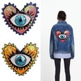 thumbnail image 1 of Parche de lentejuelas, parche para abrigo a la moda, ojo en forma de corazón, lentejuelas, bordado, accesorios de ropa, apliques, parches de flores bordados DIY, 1 of 5