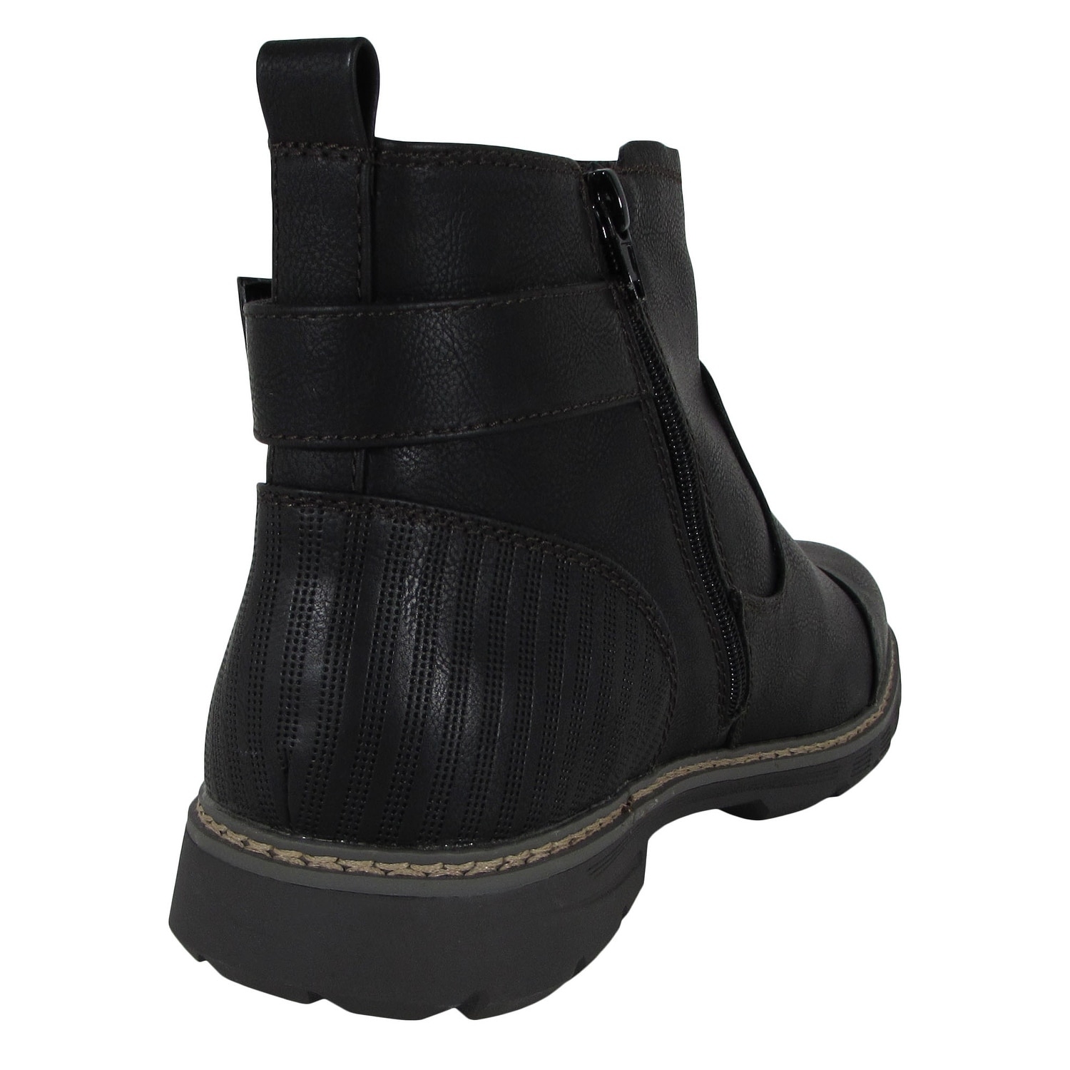 Day Five Mens Casual Zip Up Chelsea Boot Shoes, Black, US 10 - image 4 of 4