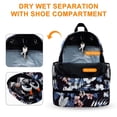 thumbnail image 5 of CHAOYUNYI Dry Wet Gym Backpack with Shoe Compartment for Women Water Resistant Sports Bag for Swimming Beach Yoga Travel, Hawaii Flower L, 5 of 8