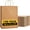 Large Brown, variant on White Paper Bags with Handles Bulk 8"x4.5"x10.8" 100Pcs Gift Bags Medium Size, White Gift Bags with Handles, Gift Bag Bulk for Retail, Party, Shopping, Merchandise
