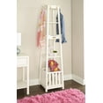 thumbnail image 2 of Linon Peggy Pyramid Hall Tree White with Rose Gold Hardware, 2 of 7