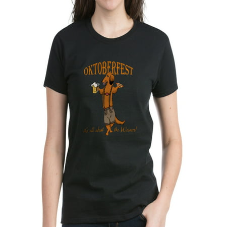 CafePress - LH Oktoberfest Dachshund Women's Dark T Shirt - Women's Dark T-Shirt