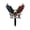 C 1PC, variant on Luckky Wrought Iron Eagle Lawn Stake,Independence Day Ground Insert Decor,Metal Art Craft Ornament for Outdoor Yard & Garden