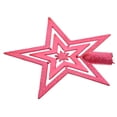 thumbnail image 3 of 10cm Christmas Tree Topper Star Happy Christmas Treetop Star Festival Decoración (Rojo), 3 of 6