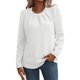 thumbnail image 2 of ICHUANYI Liquidación Mujer Impreso Casual Suelto Cuello Redondo Manga Larga Camiseta Tops Blusa ICHUANYI WER202308173513, 2 of 4