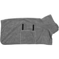 thumbnail image 3 of Diekin Quick-drying Dog Bath Robe Pet Bath Towel Super Absorbent Washable Drying Towel for Dogs Pet (Size XL, Gray), 3 of 5
