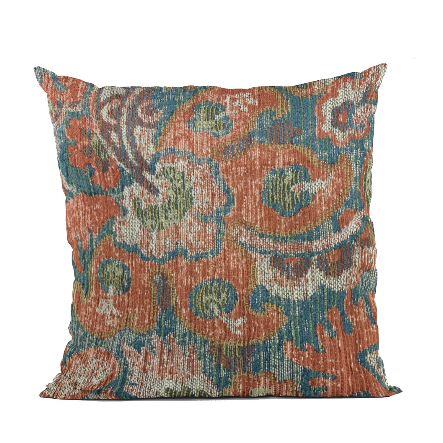 Plutus MultiColor Unique Damask Luxury Throw PillowSize16" x 16