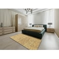 thumbnail image 5 of Ahgly Company Machine Washable Indoor Rectangle Abstract Cinnamon Brown Area Rugs, 2' x 4', 5 of 7